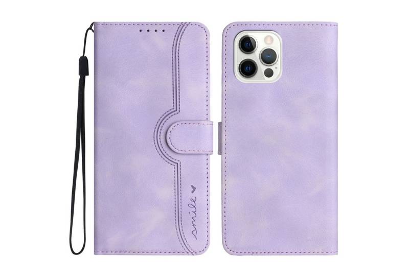 trends for living Handyhülle Wallet-Stil Hülle für iPhone 13 Pro Plus Ständer Leder Handy Cover von trends for living