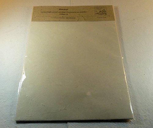 Seidelbastpapier handgeschöpft A4 20 Bogen/Set Briefpapier aus dem Himalaya -unser Lieblingspapier- von tribal paper bhutanarts