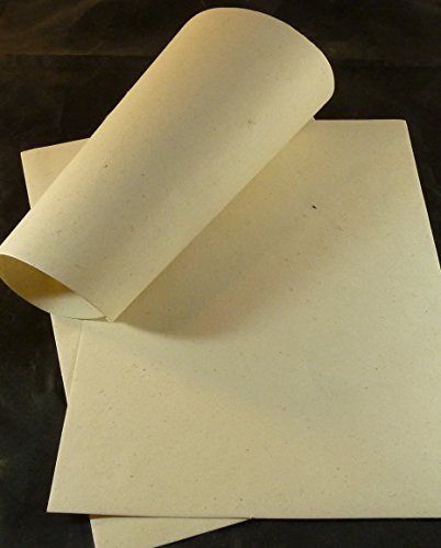 paperfreak: Hanfpapier handgeschöpft A5 Set mit 20 Bogen Schreibpapier Briefpapier Druckerpapier - hemp paper von tribal paper