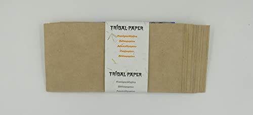 paperfreak: UrPapier Hanfpapier Couverts/Umschläge Din lang handgeschöpft 12er Bund mit echtem Büttenrand von tribal paper