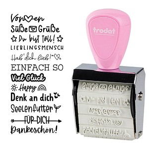 trodat Creative Mini Motivstempel Nette Botschaften 30 x 5 mm trodat Creative Mini Motivstempel Nette Botschaften 30 x 5 mm von trodat