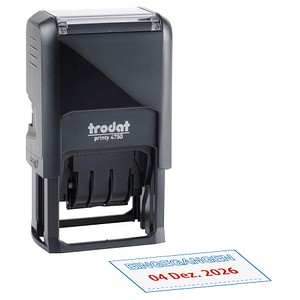 trodat Datumstempel mit Text "Eingegangen" printy-dater 4750/L1 selbstfärbend blau rot trodat Datumstempel mit Text "Eingegangen" printy-dater 4750/L1 selbstfärbend blau rot von trodat