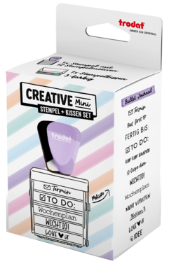 trodat Kreativstempel-Set Creative Mini , Bullett Journal, von trodat