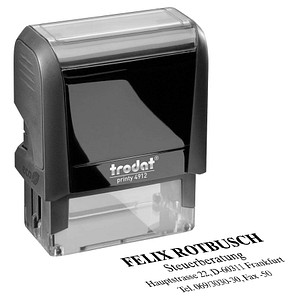 trodat Textstempel, individualisierbar printy 4912 selbstfärbend schwarz ohne Logo trodat Textstempel, individualisierbar printy 4912 selbstfärbend schwarz ohne Logo von trodat