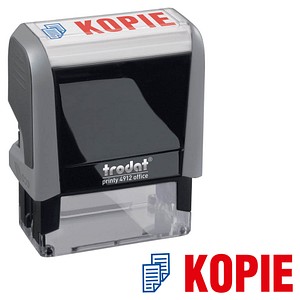 trodat Textstempel "Kopie" printy 4912 office selbstfärbend blau, rot von trodat