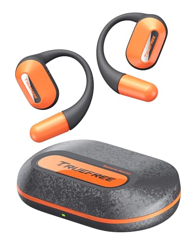 truefree O2 Open Ear Bluetooth Kopfhörer Sport, Kopfhörer Kabellos Bluetooth 5.3 mit ENC Mikrofon, 2024 neues, verbessertes Material, Komfortables Fit, Multi-Point-Konnektivität, App-Steuerung von truefree