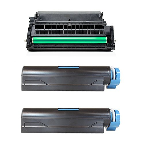 ttrecycling kompatibel - als Ersatz für Oki B431D / B431DN (44574302 Trommel + 2X 44574902 Toner XXL) + 500 Blatt Papier von ttrecycling