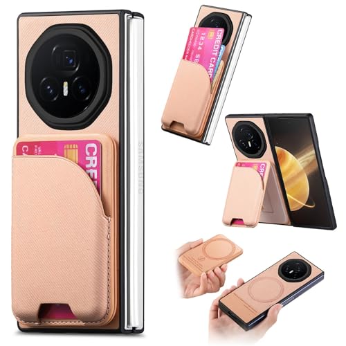 Smartphone-Flip-Cover Kompatibel mit Honor Magic V3. 2-in-1, abnehmbare magnetische Brieftaschenhülle mit Kartenhalter, kompatible Stand-Telefonhülle, Kreditkartenfächer, stoßfeste Schutzhülle aus PU- von tuanshunhengb