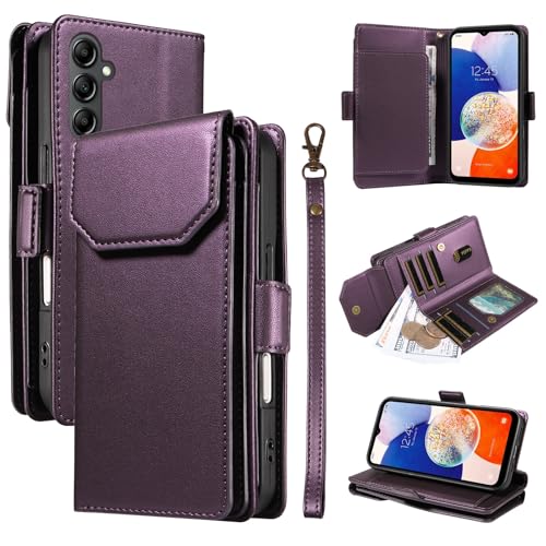 Smartphone-Flip-Cover Kompatibel mit Samsung Galaxy A14 5G/4G, Brieftaschen-Hülle mit Kartenhalter for Damen und Herren, modische PU-Lederhülle, seitliche Schnalle, Handschlaufe, Brieftaschen-Handyhül Smartphone-Flip-Cover Kompatibel mit Samsung Galaxy A14 5G/4G, Brieftaschen-Hülle mit Kartenhalter for Damen und Herren, modische PU-Lederhülle, seitliche Schnalle, Handschlaufe, Brieftaschen-Handyhül von tuanshunhengb