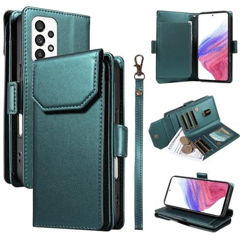 Smartphone-Flip-Cover Kompatibel mit Samsung Galaxy A53 5G, Brieftaschen-Hülle mit Kartenhalter for Damen und Herren, modische PU-Lederhülle, seitliche Schnalle, Handschlaufe, Brieftaschen-Handyhülle, Smartphone-Flip-Cover Kompatibel mit Samsung Galaxy A53 5G, Brieftaschen-Hülle mit Kartenhalter for Damen und Herren, modische PU-Lederhülle, seitliche Schnalle, Handschlaufe, Brieftaschen-Handyhülle, von tuanshunhengb