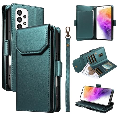 Smartphone-Flip-Cover Kompatibel mit Samsung Galaxy A73 5G, Brieftaschen-Hülle mit Kartenhalter for Damen und Herren, modische PU-Lederhülle, seitliche Schnalle, Handschlaufe, Brieftaschen-Handyhülle, Smartphone-Flip-Cover Kompatibel mit Samsung Galaxy A73 5G, Brieftaschen-Hülle mit Kartenhalter for Damen und Herren, modische PU-Lederhülle, seitliche Schnalle, Handschlaufe, Brieftaschen-Handyhülle, von tuanshunhengb