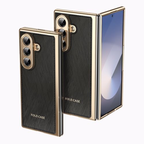 Smartphone-Flip-Cover Kompatibel mit Samsung Galaxy Z Fold 7 Hülle mit Displayschutzfolie, Slim Fit Leder Schutzhülle fürs Handy Schlanke Vollschutzhülle fürs Handy Schutz Stoßfeste Hülle(Black) Smartphone-Flip-Cover Kompatibel mit Samsung Galaxy Z Fold 7 Hülle mit Displayschutzfolie, Slim Fit Leder Schutzhülle fürs Handy Schlanke Vollschutzhülle fürs Handy Schutz Stoßfeste Hülle(Black) von tuanshunhengb
