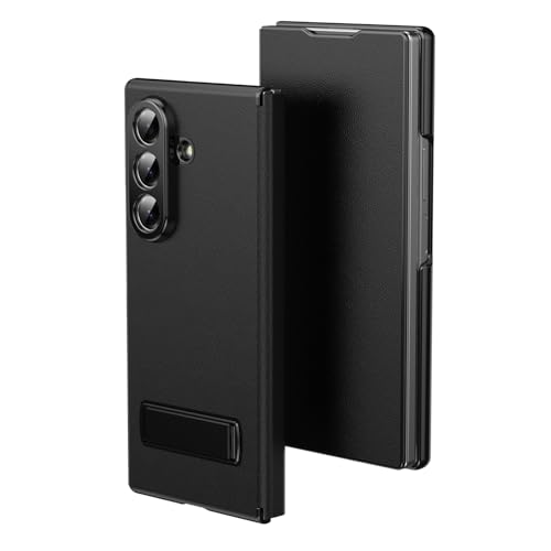 Smartphone-Flip-Cover Leather Case with Stand Compatible with Samsung Galaxy Z Fold 7 Case,Magnetic Protective Soft Grip Luxury Cover for Men/Women,Flip up Kickstand Shockproof Folding Phone Cases(Bla Smartphone-Flip-Cover Leather Case with Stand Compatible with Samsung Galaxy Z Fold 7 Case,Magnetic Protective Soft Grip Luxury Cover for Men/Women,Flip up Kickstand Shockproof Folding Phone Cases(Bla von tuanshunhengb