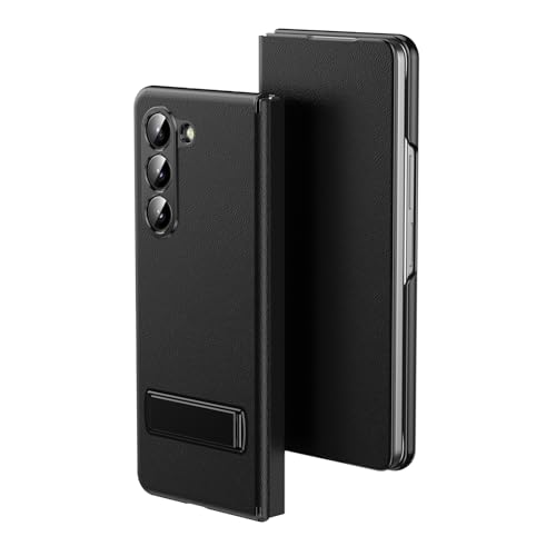 Smartphone-Flip-Cover Lederhülle mit Ständer, kompatibel mit Samsung Galaxy Z Fold 5, magnetische Schutzhülle mit weichem Griff, Luxus-Cover for Männer/Frauen, hochklappbare, stoßfeste Handyhüllen mit Smartphone-Flip-Cover Lederhülle mit Ständer, kompatibel mit Samsung Galaxy Z Fold 5, magnetische Schutzhülle mit weichem Griff, Luxus-Cover for Männer/Frauen, hochklappbare, stoßfeste Handyhüllen mit von tuanshunhengb