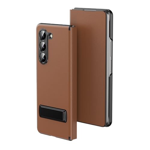 Smartphone-Flip-Cover Lederhülle mit Ständer, kompatibel mit Samsung Galaxy Z Fold 5, magnetische Schutzhülle mit weichem Griff, Luxus-Cover for Männer/Frauen, hochklappbare, stoßfeste Handyhüllen mit Smartphone-Flip-Cover Lederhülle mit Ständer, kompatibel mit Samsung Galaxy Z Fold 5, magnetische Schutzhülle mit weichem Griff, Luxus-Cover for Männer/Frauen, hochklappbare, stoßfeste Handyhüllen mit von tuanshunhengb