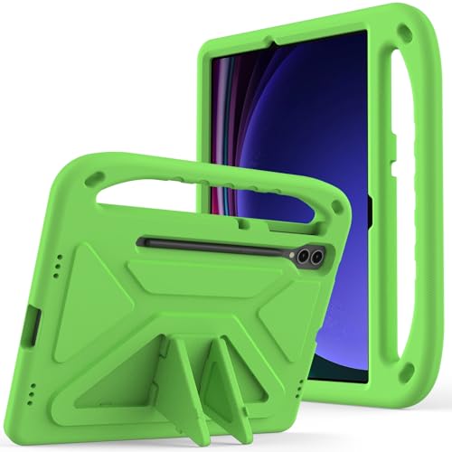Tablet-Schutzhülle, kompatibel mit Samsung Galaxy Tab S9 Plus 12,4 Zoll X810/X816B/X818U, stoßdämpfend, mit Griff, EVA-Halterung, stabile Tablet-Hülle, kompatibel mit Kindern, leicht, Grün Tablet-Schutzhülle, kompatibel mit Samsung Galaxy Tab S9 Plus 12,4 Zoll X810/X816B/X818U, stoßdämpfend, mit Griff, EVA-Halterung, stabile Tablet-Hülle, kompatibel mit Kindern, leicht, Grün von tuanshunhengb