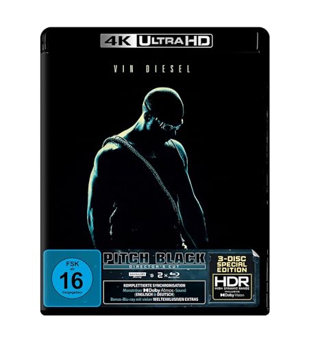 Pitch Black (Director's Cut) – 3-Disc-Special-Edition (4K Ultra HD) (+ Blu-ray) (+ Bonus-Blu-ray) von Turbine