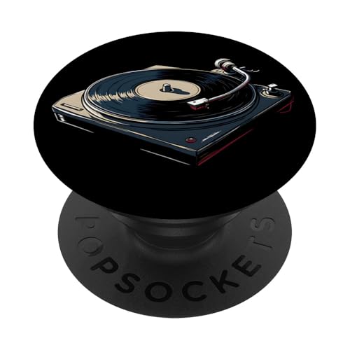 Plattenspieler, Plattenspieler PopSockets Klebender PopGrip Plattenspieler, Plattenspieler PopSockets Klebender PopGrip von turntablenn