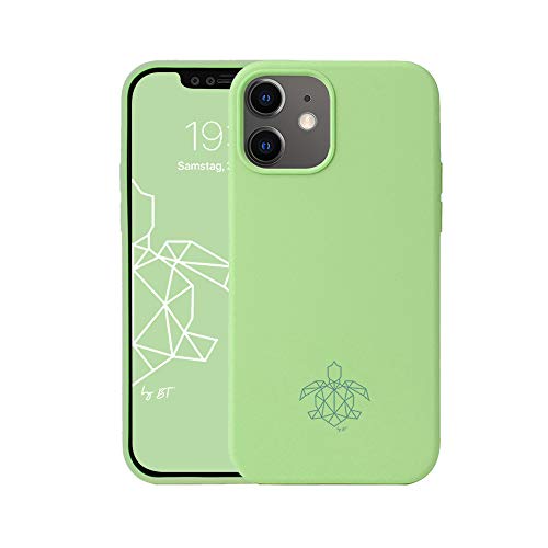 turtleandcase Hülle Kompatibel mit iPhone 12 & kostenlosem Panzerglas | Silikon Handyhülle | Dünne Schutzcase & Stoßfest für iPhone 12 (iPhone 12 Mini, Matcha Grün) von turtleandcase