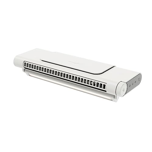 tuwiwol Computer Bildschirm Lüfter, starker Wind, Verstellbarer Zerstäubungsventilator, blattloser Clip Luftkühler für Zuhause, Wohnheim, Weiss von tuwiwol