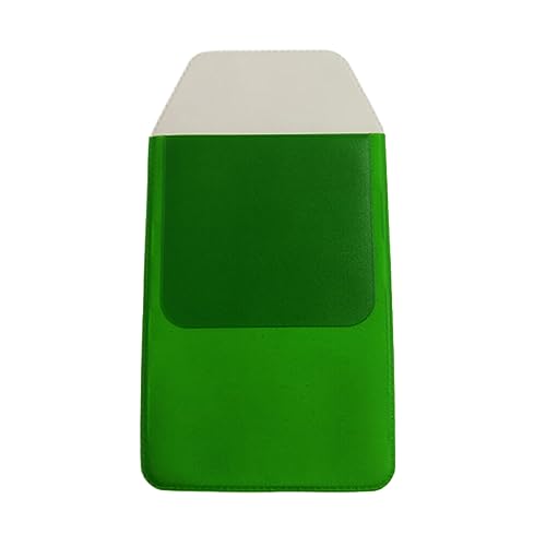 tuwiwol Neu gestalteter Taschen Stift Organizer für einen modernen und stilvollen Look. PVC Stifttasche, neu gestaltete Struktur, Geschenk, anpassbar, Grüne Leiterform von tuwiwol