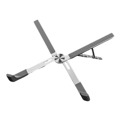 tuwiwol Stabile und rutschfeste Computer Stützhalterung, einfach zu verstauen, wenn sie Nicht in der Hebe und Kühlbasis aus Aluminiumlegierung ist, X förmig weiß von tuwiwol