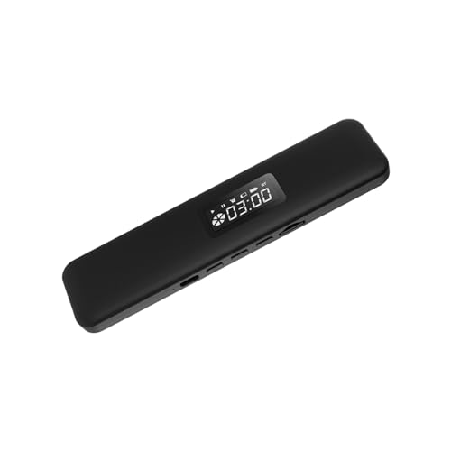 tuwiwol Tragbarer Bluetooth Lautsprecher, integrierter 300 mAh Akku für 8 Stunden Wiedergabe, kann bei vollständiger Wiedergabe 8 Stunden Musikwiedergabe dauern, Schwarz mit Display, Display schwarz tuwiwol Tragbarer Bluetooth Lautsprecher, integrierter 300 mAh Akku für 8 Stunden Wiedergabe, kann bei vollständiger Wiedergabe 8 Stunden Musikwiedergabe dauern, Schwarz mit Display, Display schwarz von tuwiwol