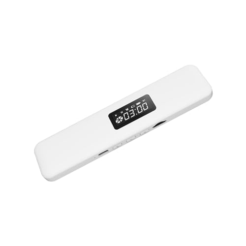 tuwiwol Tragbarer Bluetooth Lautsprecher, integrierter 300 mAh Akku für 8 Stunden Wiedergabe, kann bei vollständiger Wiedergabe 8 Stunden Musikwiedergabe dauern, Weiß mit Display, Display weiß tuwiwol Tragbarer Bluetooth Lautsprecher, integrierter 300 mAh Akku für 8 Stunden Wiedergabe, kann bei vollständiger Wiedergabe 8 Stunden Musikwiedergabe dauern, Weiß mit Display, Display weiß von tuwiwol