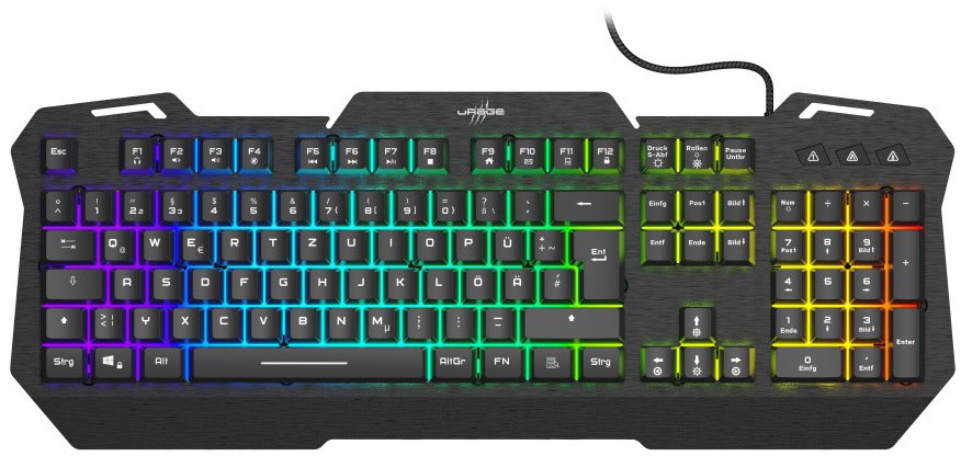 Exodus 450 Gaming Tastatur schwarz von uRage
