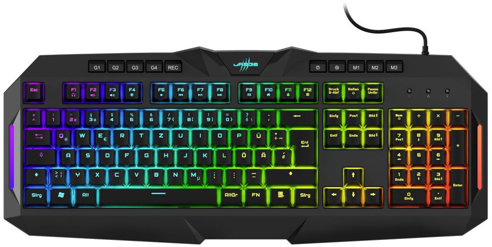 Exodus 700 Gaming Tastatur schwarz von uRage