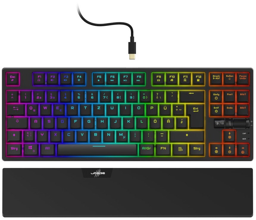 Exodus 860 Mechanical Gaming Tastatur schwarz Exodus 860 Mechanical Gaming Tastatur schwarz von uRage