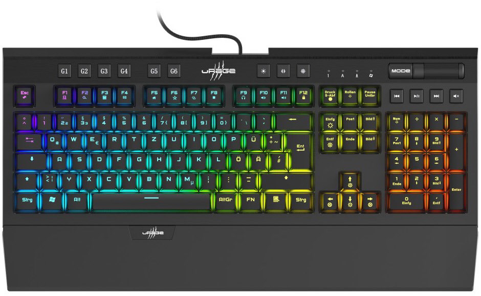 Exodus 900 Mechanical Gaming Tastatur schwarz von uRage