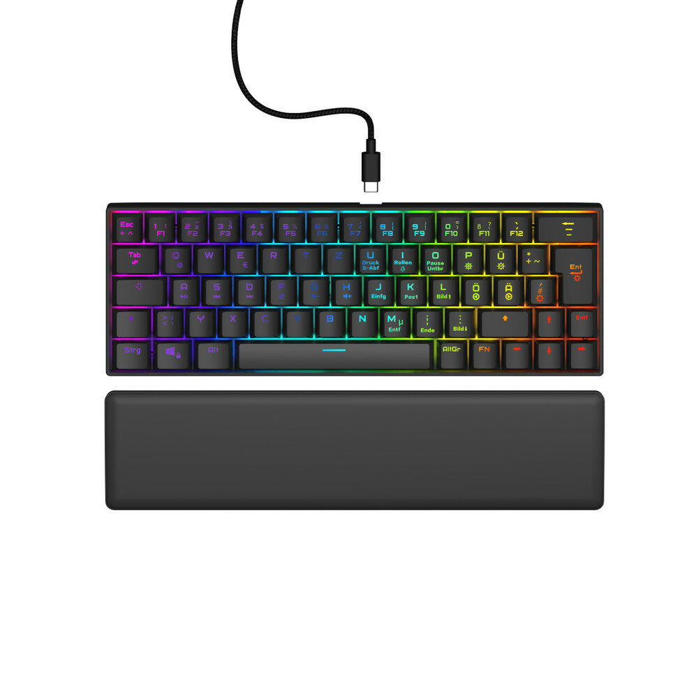 Hama Exodus 760 Tastatur USB QWERTZ Deutsch Schwarz Hama Exodus 760 Tastatur USB QWERTZ Deutsch Schwarz von uRage