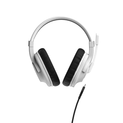 uRage Gaming-Headset SoundZ 100 V2, kabelgebundene Multi-Plattform Kopfhörer für PS4/PS5/PC/Xbox/Laptop/Smartphone, Over-Ear, in weiß von uRage