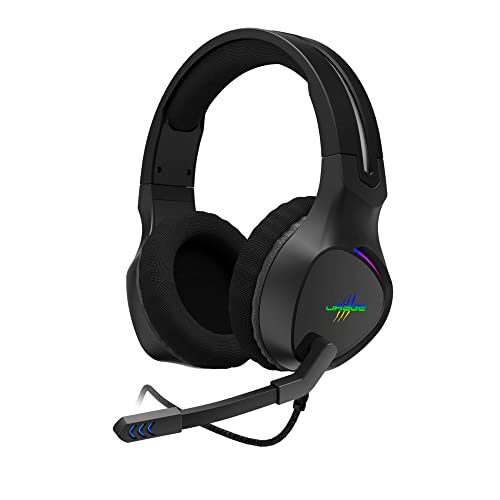 uRage Gaming-Headset SoundZ 710 7.1", Schwarz, kabelgebunden, 7.1-Virtual-Surround-Sound, LED-Beleuchtung, 4 Farben, 2 Wechselintervallen, Ohrpolster, PC/Xbox One/PS4 von uRage