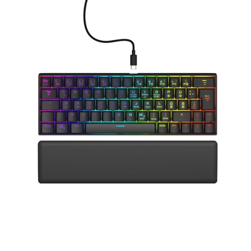 uRage Gaming-Keyboard Exodus 760 Mechanical Mini, mit Abnehmbarer Handballenauflage, Full-RGB-Beleuchtung, Gaming-Software, kompaktes Format, Outemu Red Switches, QWERTZ-Layout, in schwarz uRage Gaming-Keyboard Exodus 760 Mechanical Mini, mit Abnehmbarer Handballenauflage, Full-RGB-Beleuchtung, Gaming-Software, kompaktes Format, Outemu Red Switches, QWERTZ-Layout, in schwarz von uRage