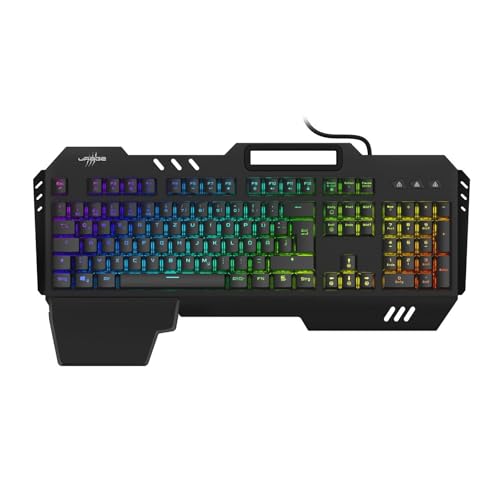 uRage Gaming-Keyboard Exodus 800 Mechanical, mechanische Tastatur, Outemu Blue Switches, 50 Mio. Anschläge, Full Anti-Ghosting mit N-Tasten-Rollover, in Schwarz von uRage