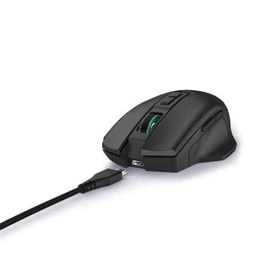 uRage Gaming-Maus Reaper 410, kabelgebundene Maus mit 7 programmierbaren Tasten, bis zu 12.000 DPI, superleichte 76 g Gewicht, RGB-Beleuchtung, Gaming-Software, in schwarz von uRage