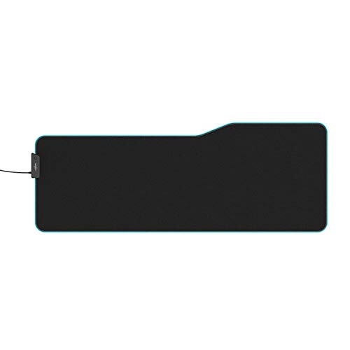 uRage Gaming-Mauspad “Lethality 400 Illuminated”, schwarz, Anti-Rutsch-Beschichtung, für schnelle Bewegung, inkl. LED-Beleuchtung, XXL-Mousepad, kabelgebunden, 90 x 34 cm von uRage
