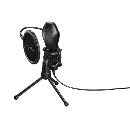 uRage MIC xStr3am Evolution Spielmikrofon (Mikrofon, 38dB ± 3dB, 50-16000Hz, 2200Ω, kabelgebunden, 2 m) schwarz von uRage