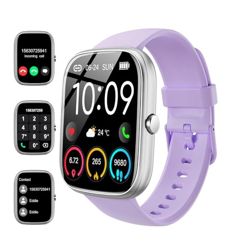 uaue Smartwatch Herren Damen, 1,91" HD Smartwatch Damen mit Telefonfunktion, Smart Watch Fitnessuhr 113+ Sportmodi, IP68 Wasserdicht, Sportuhr mit Herzfrequenz Schlafmonitor Schrittzähler, Lila uaue Smartwatch Herren Damen, 1,91" HD Smartwatch Damen mit Telefonfunktion, Smart Watch Fitnessuhr 113+ Sportmodi, IP68 Wasserdicht, Sportuhr mit Herzfrequenz Schlafmonitor Schrittzähler, Lila von uaue