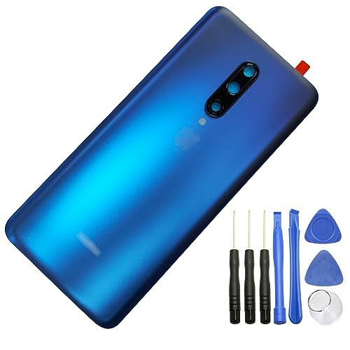 Ubrokeifixit Für OnePlus 7 Pro hintere Glastürabdeckung Ersatz für OnePlus 7 Pro 6,7 Zoll GM1911 GM1913 GM1917 GM1910 GM1915, Kamera-Glaslinse/Blitz (nicht für OnePlus 7 6,4 Zoll) (N) ebula blue e) von ubrokeifixit