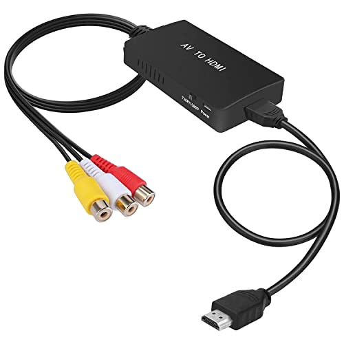 uhddadi RCA to HDMI Converter, AV to HDMI Adapter, AV Composite CVBS Video Audio Converter Adapter Supporting 1080P for PS2/PS3/ STB/Xbox VHS/VCR/Blue-Ray DVD Players uhddadi RCA to HDMI Converter, AV to HDMI Adapter, AV Composite CVBS Video Audio Converter Adapter Supporting 1080P for PS2/PS3/ STB/Xbox VHS/VCR/Blue-Ray DVD Players von uhddadi