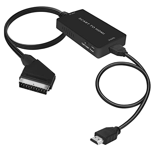 uhddadi Scart to HDMI Adapter with HDMI Cable, Support 720P/1080P Switch Video Audio Converter for HDTV Monitor STB VHS Xbox PS3 Sky Blu-ray DVD Player uhddadi Scart to HDMI Adapter with HDMI Cable, Support 720P/1080P Switch Video Audio Converter for HDTV Monitor STB VHS Xbox PS3 Sky Blu-ray DVD Player von uhddadi
