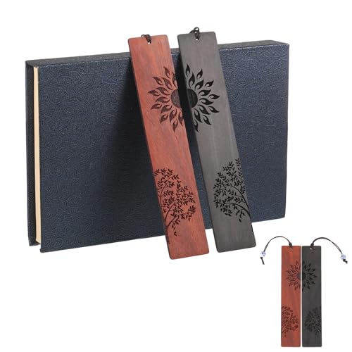 uinnossvc Lesezeichen Holz Lesezeichen für Buchliebhaber 2 Stück Bookmark Geschenkbox Set Handgefertigtes aus Holz Lesezeichen Set Vintage Lesezeichen Geschenk für Lehrer, Schüler, Männer und Frauen uinnossvc Lesezeichen Holz Lesezeichen für Buchliebhaber 2 Stück Bookmark Geschenkbox Set Handgefertigtes aus Holz Lesezeichen Set Vintage Lesezeichen Geschenk für Lehrer, Schüler, Männer und Frauen von uinnossvc