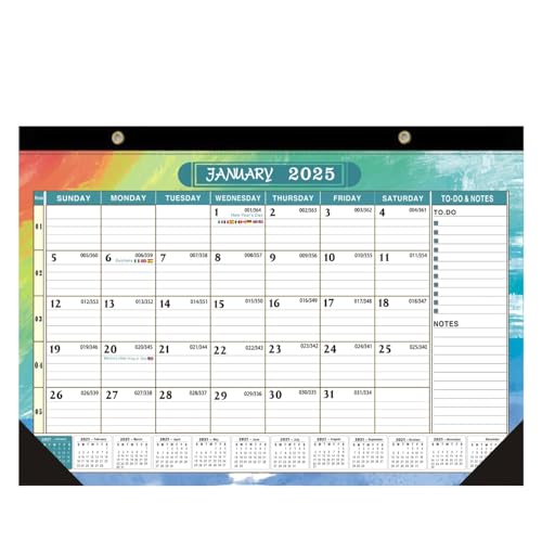 Inspirierender Stehtisch-Kalender 2024-2025, Motivations-Desktop-Kalender - Abnehmbarer Tischkalender 2024-2025, täglicher Kalender der positiven Affirmationen, Kalender von ulapithi