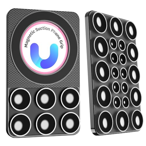 Saugnapf-Kartenhalter für Telefonhülle, Saugnapfgriff für Telefon | Magnetische Saugnapf-Telefonhalterung – Telefonhalterung mit Freisprechfunktion von ulapithi