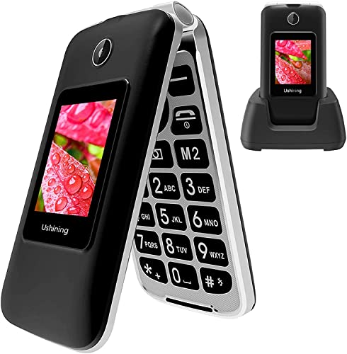 uleway 3G Seniorenhandy ohne Vertrag, Großtasten klapphandy tastenhandy,Rentner Handy mit Tasten Notruffunktion,Dual-SIM 2.8 Zoll Display (Schwarz) von uleway