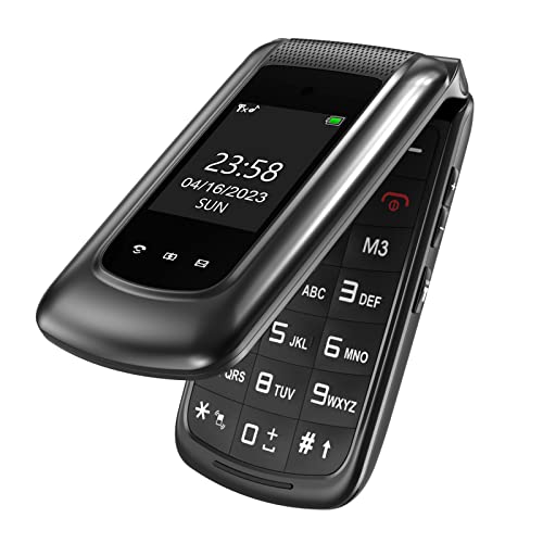 uleway Seniorenhandy Klapphandy ohne Vertrag,GSM Großtasten Mobiltelefon SOS Notruffunktion,Taschenlampe,FM Radio,2.4 Zoll Dual Display Einfach Handy für Senioren(Mit Ladestation)... von uleway