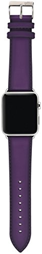 ullu Apple Watch Band für Serie 1, 2, 3 & 4 Zoll Premium Leder – Purple Haze – UAWS38SSVT92 von ullu